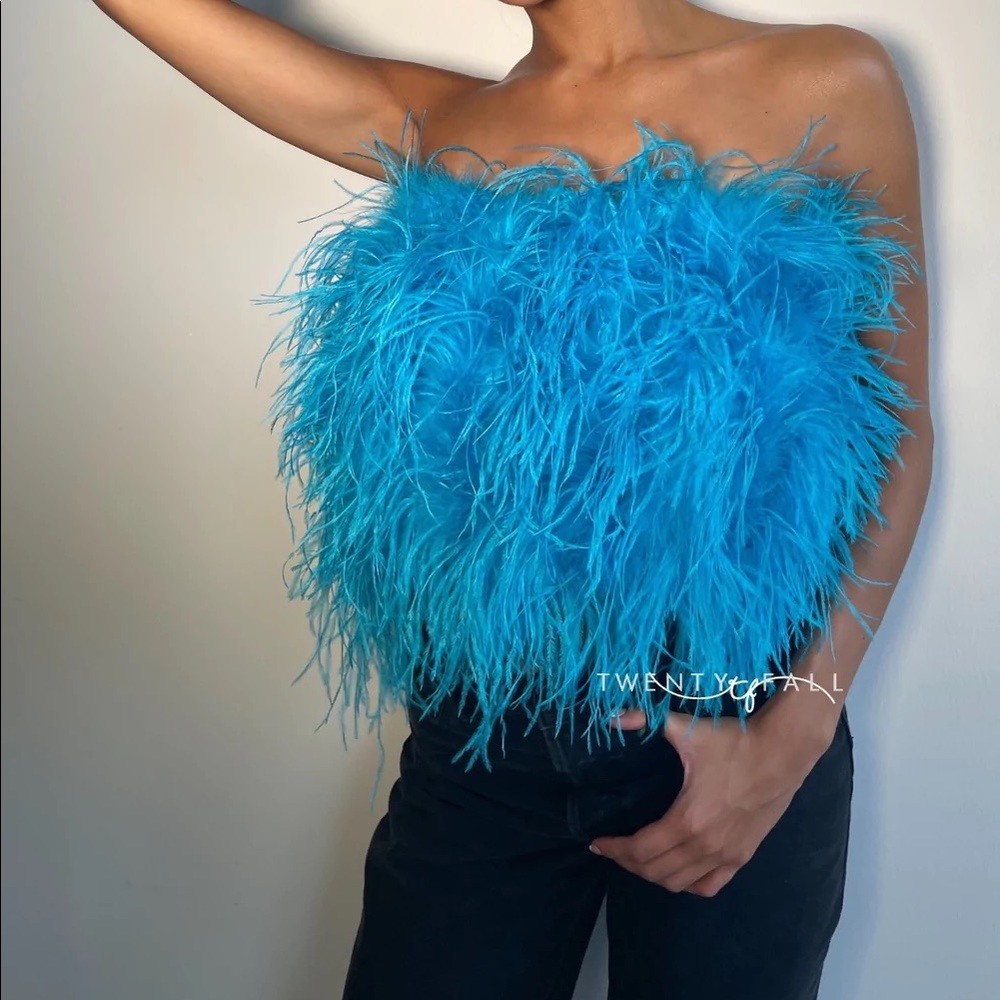 Twenty Fall feather top WORN ONCE